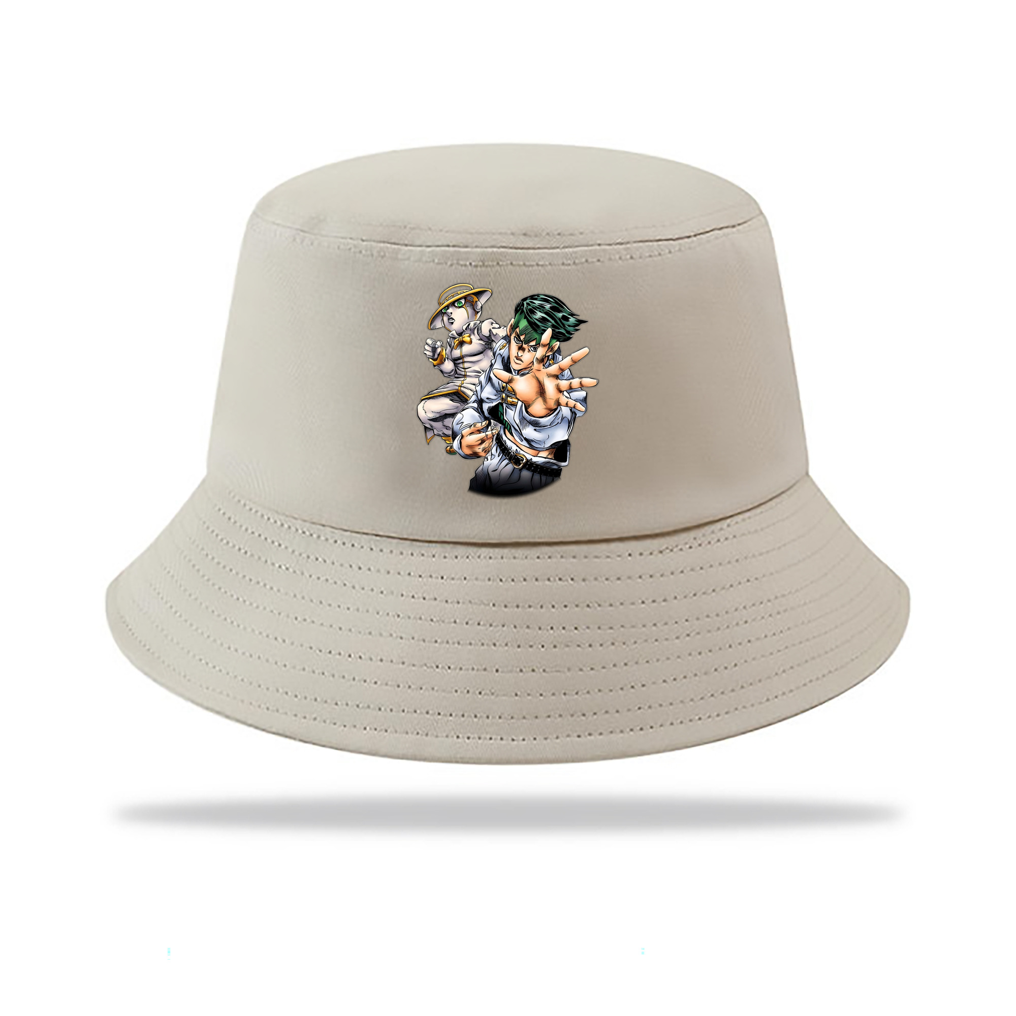 （画像用） ジョジョの奇妙な冒険 岸辺 露伴（きしべ ろはん） JoJo's Bizarre Adventure Rohan Kishibe アウトドア日除けバケットハット